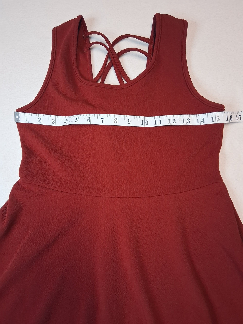 Rebel Sugar Sleeveless Dress in Deep Red Wine - Picture 4 of 7